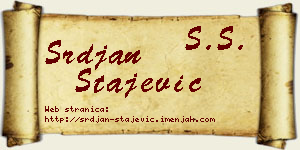 Srđan Stajević vizit kartica